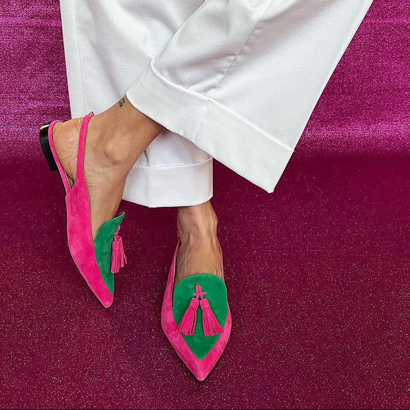 Tassara™ | Tassel Slingback Loafer Flats