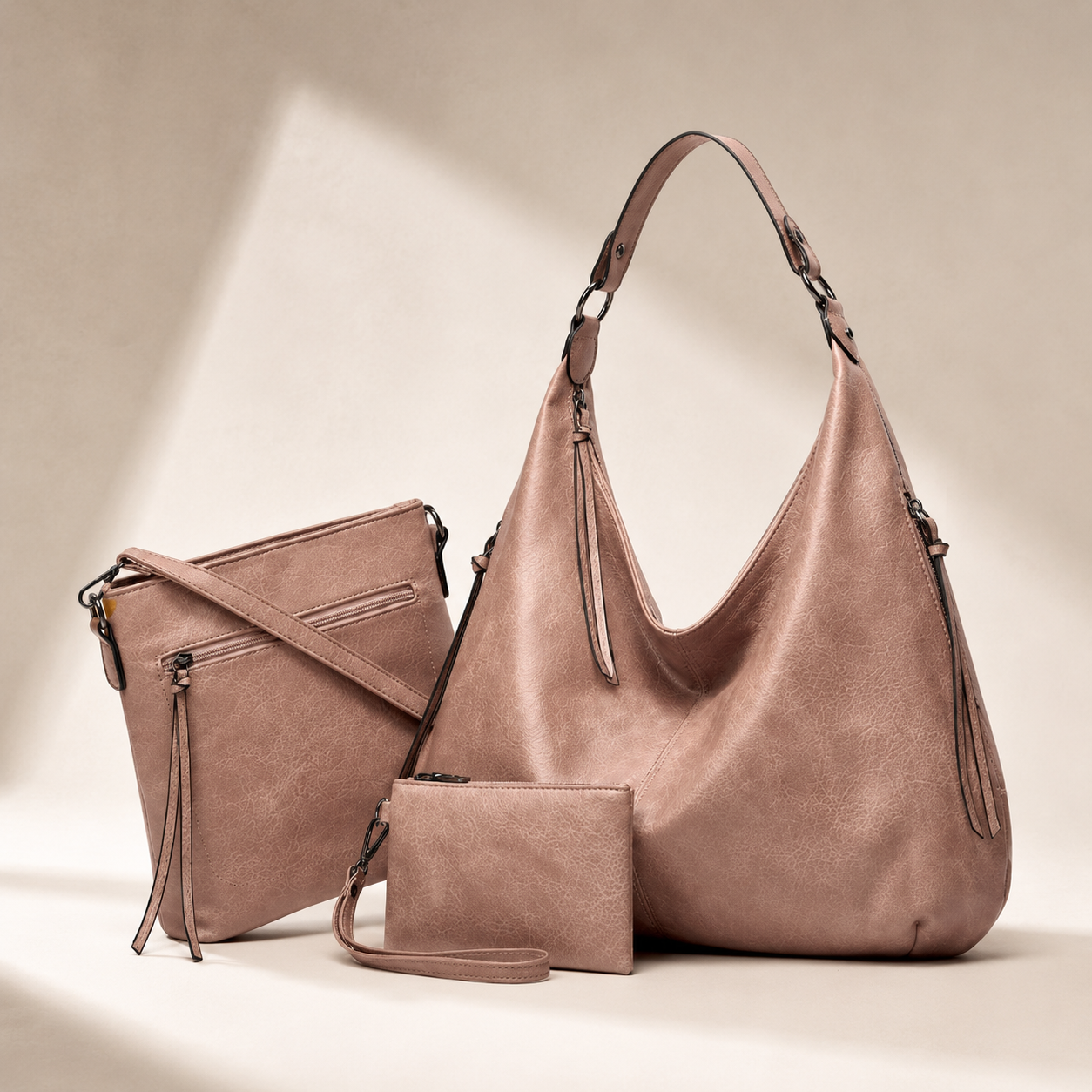 Sable™ | Slouchy Hobo Handbag Set