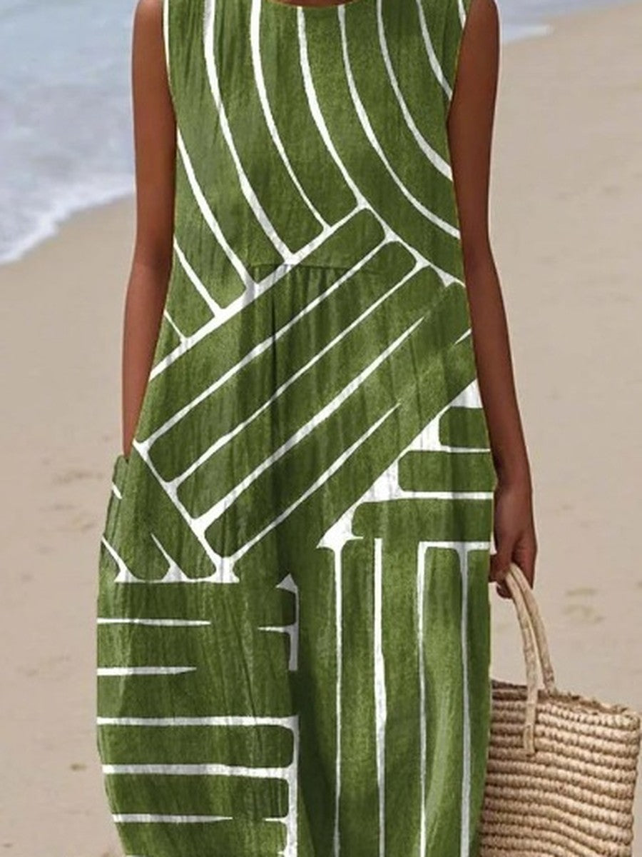 Olive™ | Linear Weave Midi Dress
