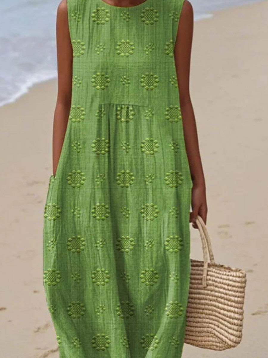 Heidi™ | Garden Stitch Midi Dress