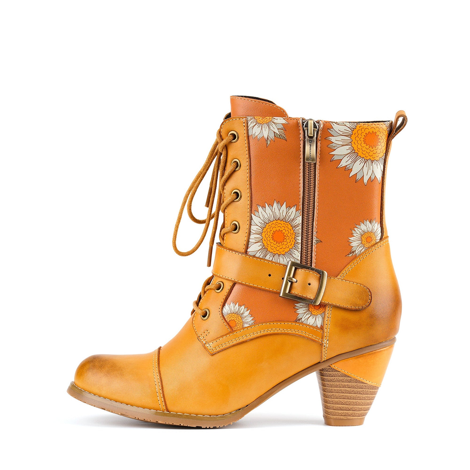 Posey™ | Sunflower Lace-Up Ankle Boot
