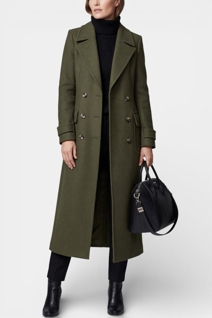 Beatrice™ | Tailored Double-Breasted Long Coat