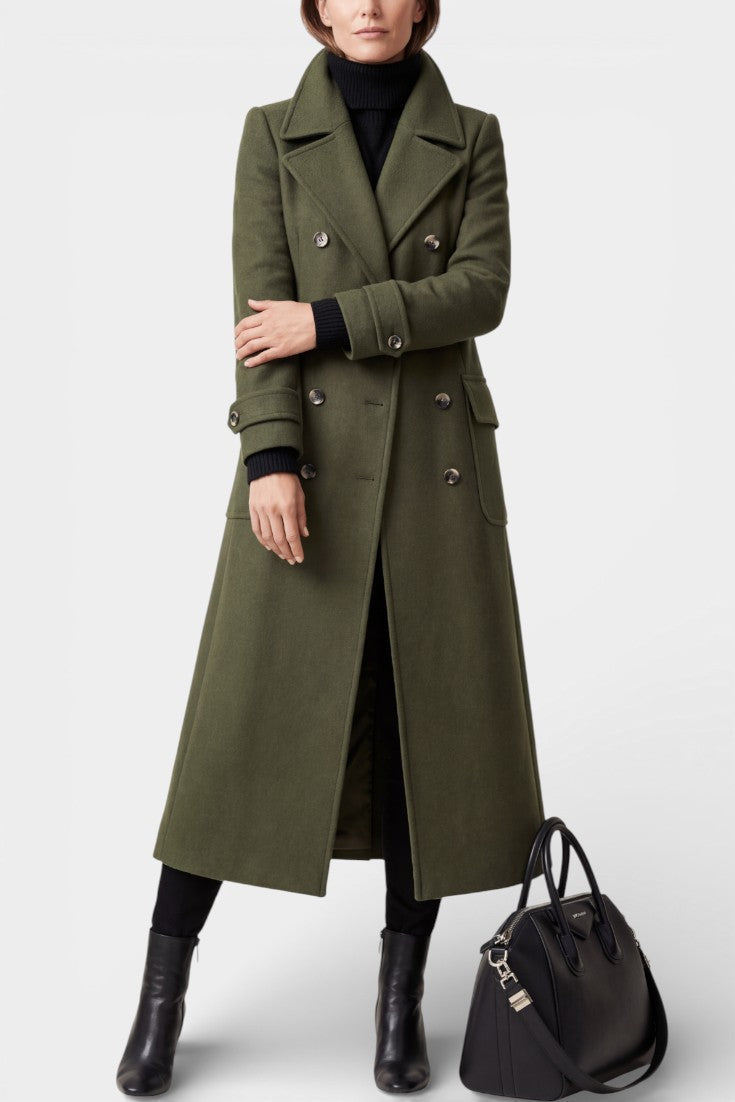 Beatrice™ | Tailored Double-Breasted Long Coat