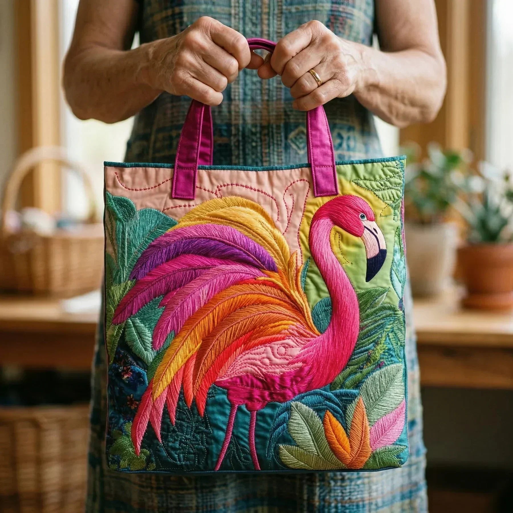 Tropicelle™ | Handmade Quilted Everyday Tote Bag