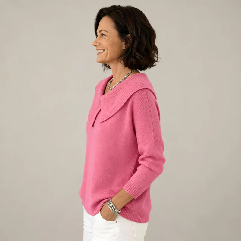 Juliette™ | Cozy Soft-Collar Sweater