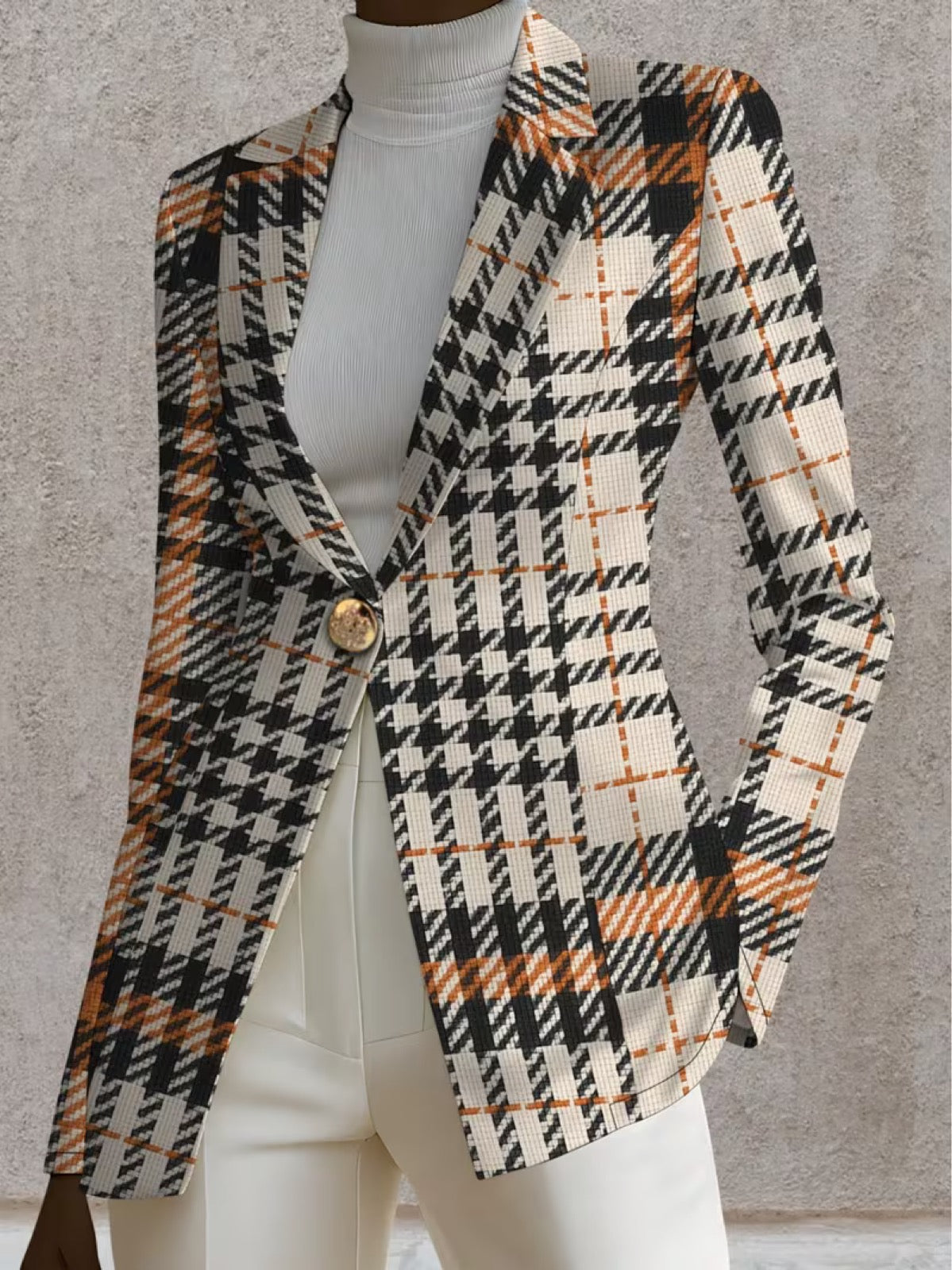 Ghislaine™ | Houndstooth Blazer