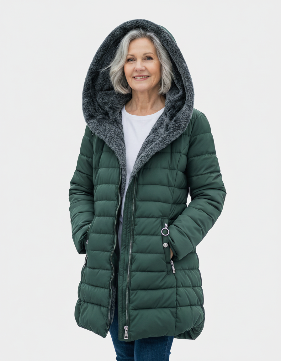 Lucinda™ | Fleece-Lined Hooded Puffer Jacket