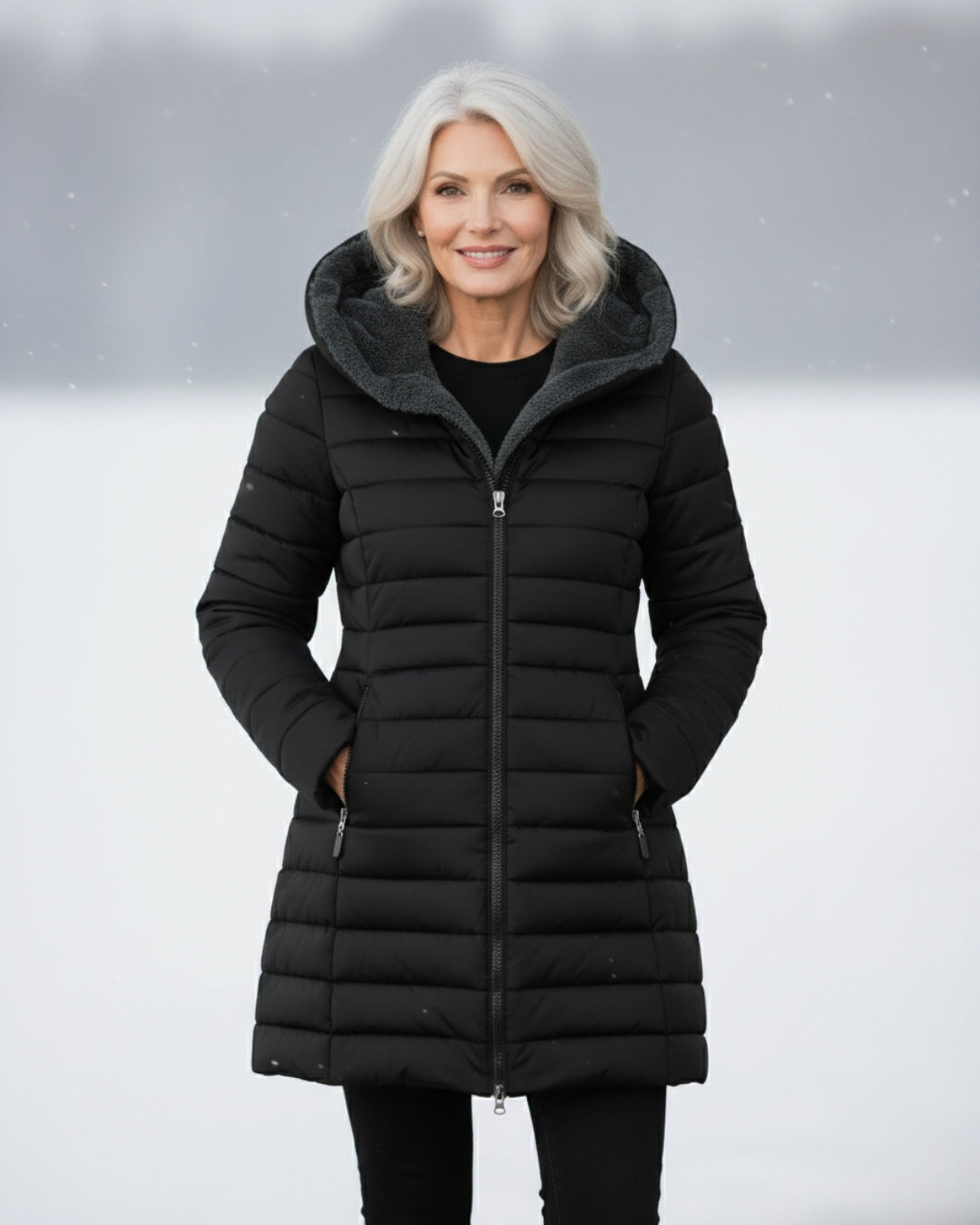 Lucinda™ | Fleece-Lined Hooded Puffer Jacket