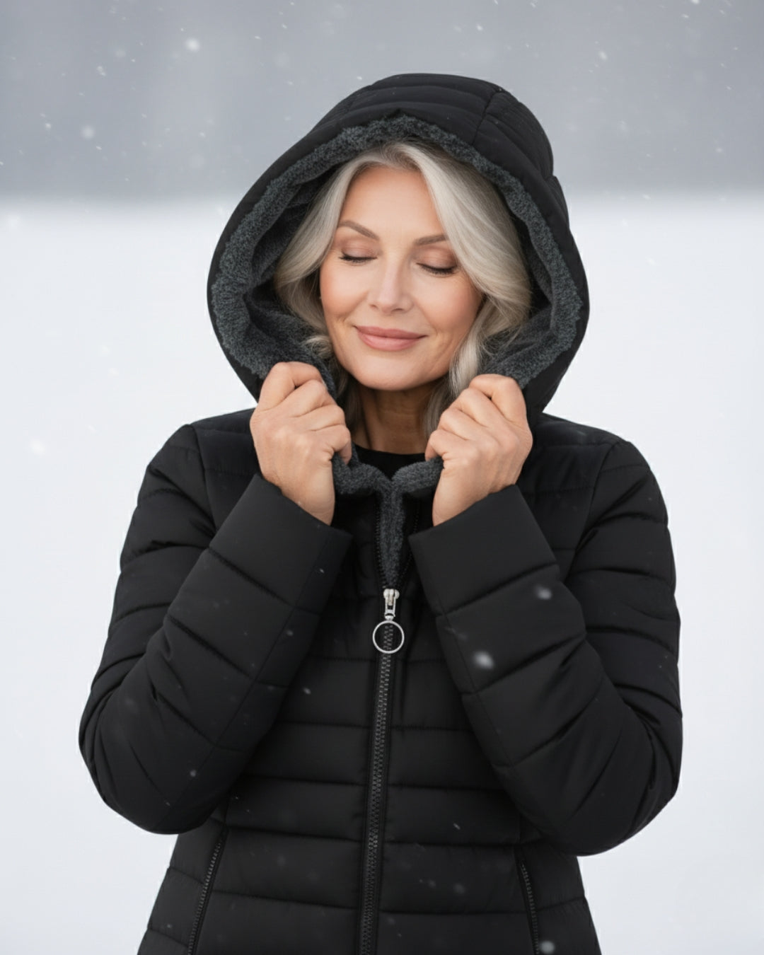 Lucinda™ | Fleece-Lined Hooded Puffer Jacket
