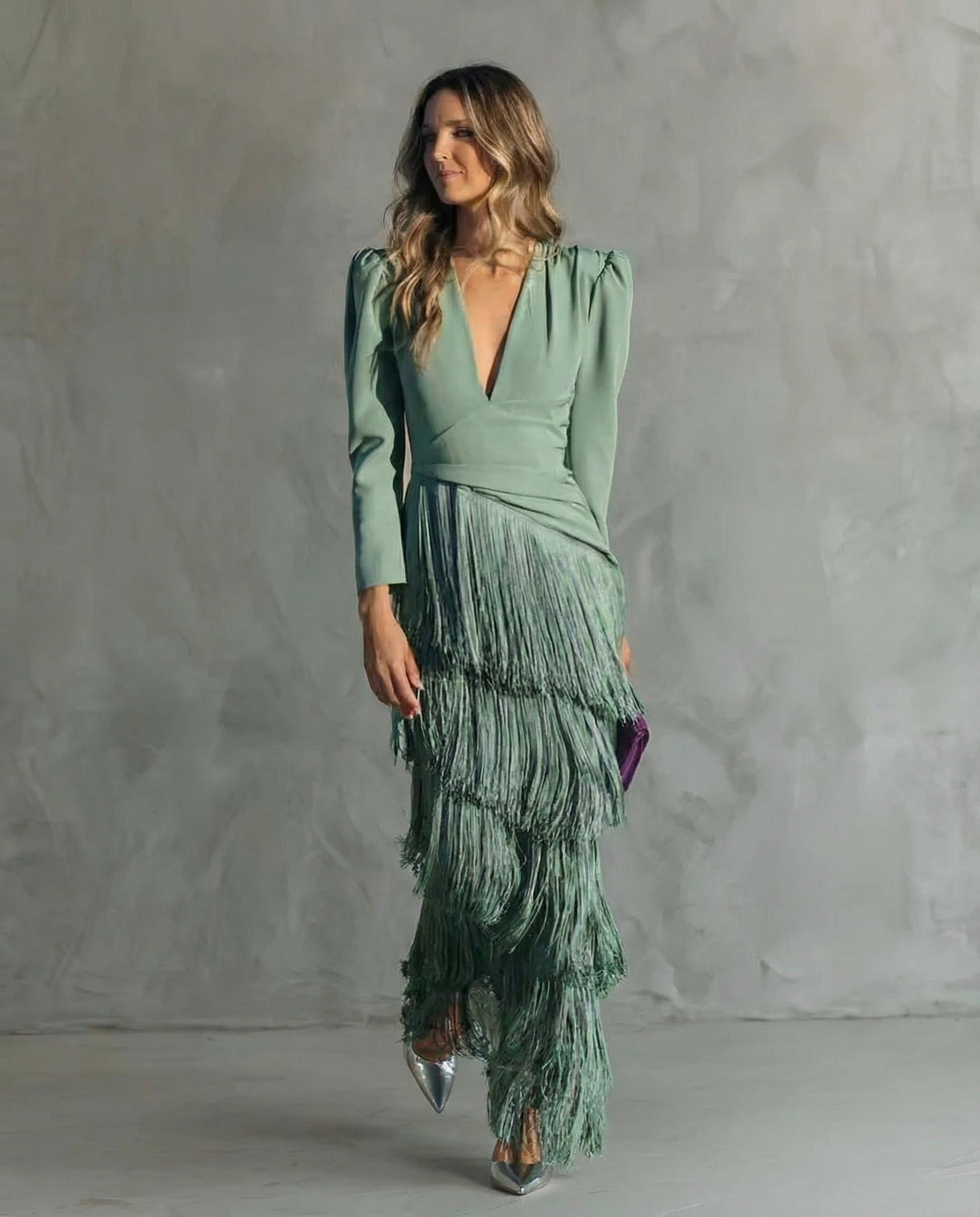 Cosette™ | Tiered Fringe Maxi Dress