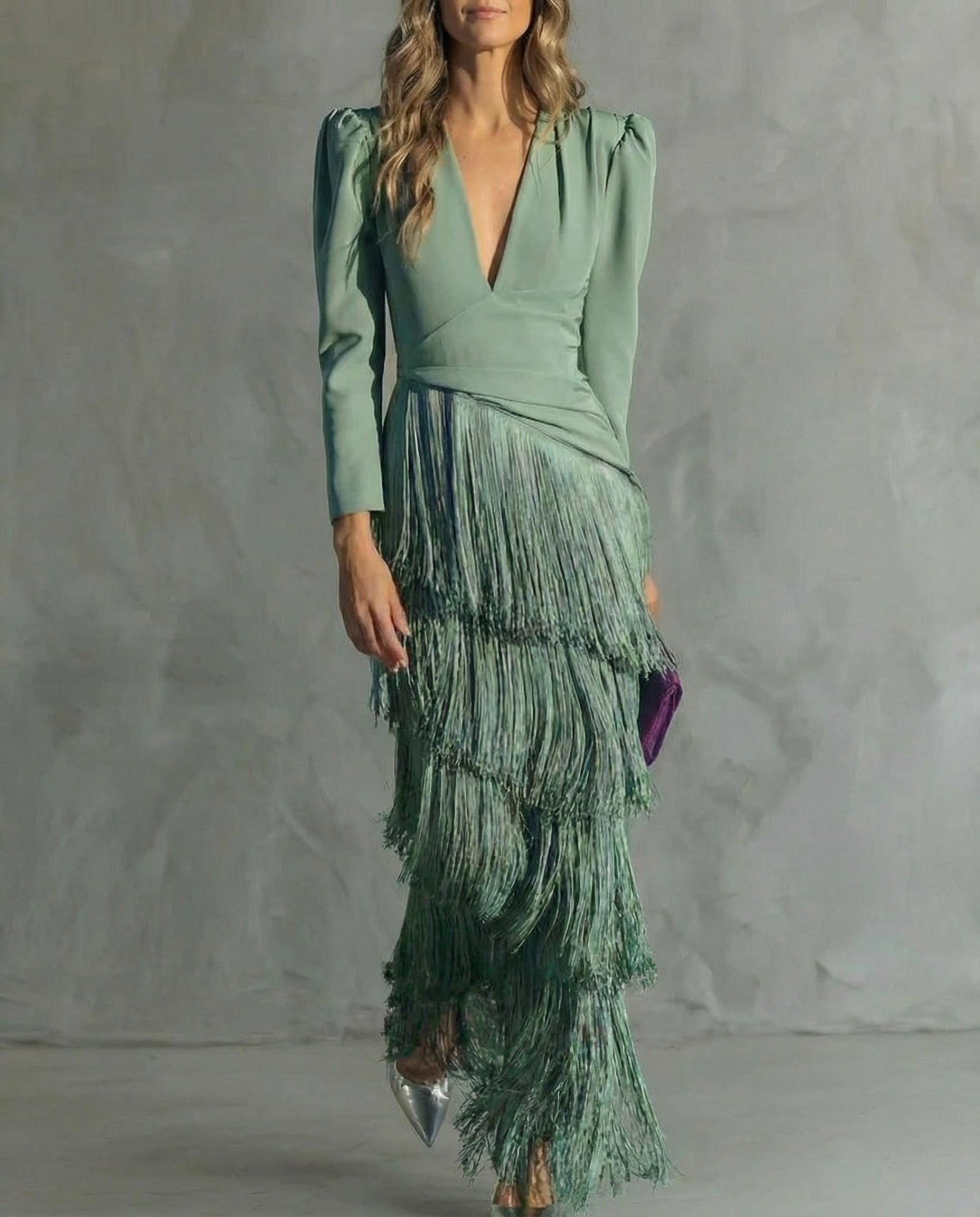 Cosette™ | Tiered Fringe Maxi Dress