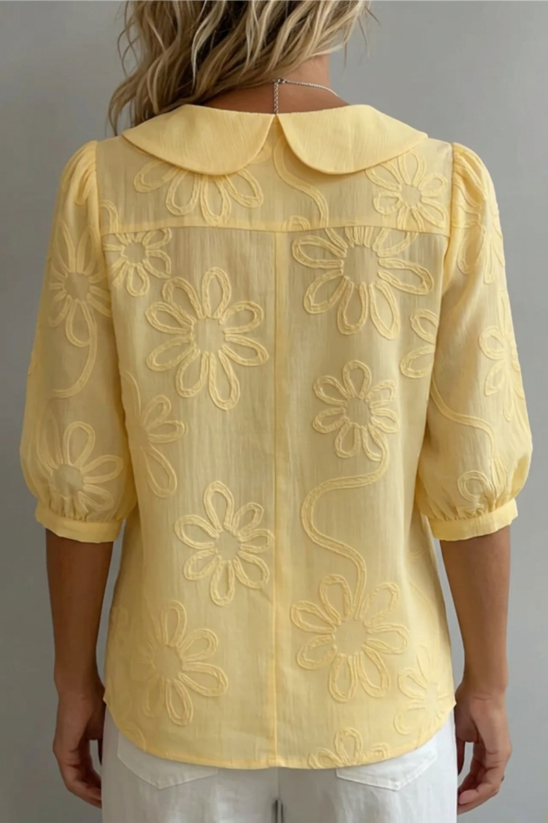 Velaine™ | Elegant Floral Blouse