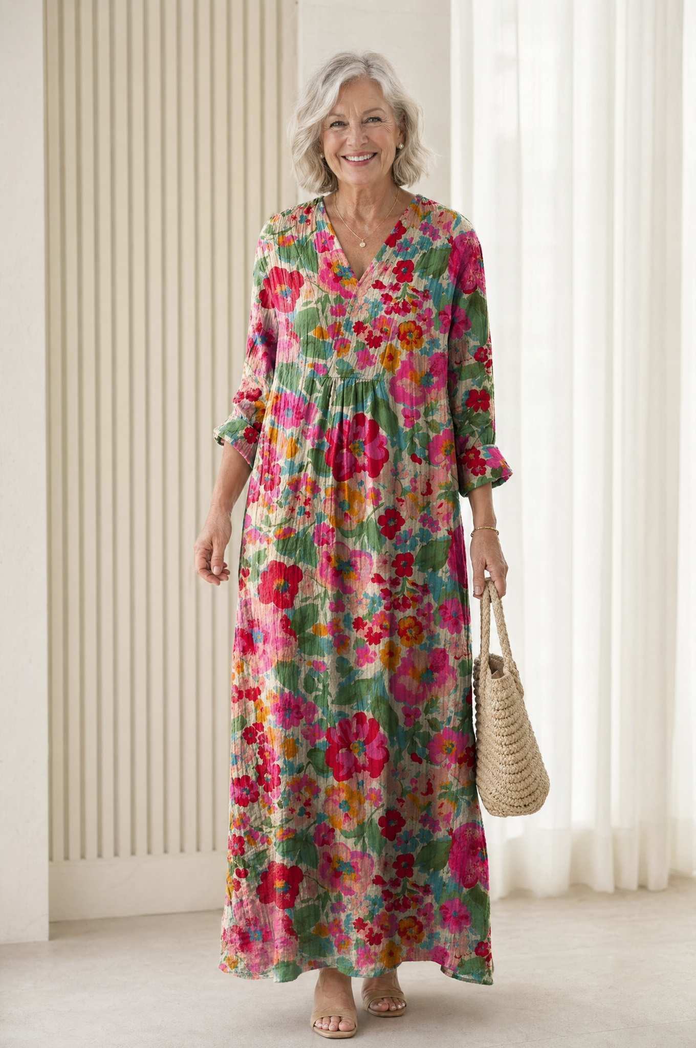 Florette™ | Floral Tiered Maxi Dress