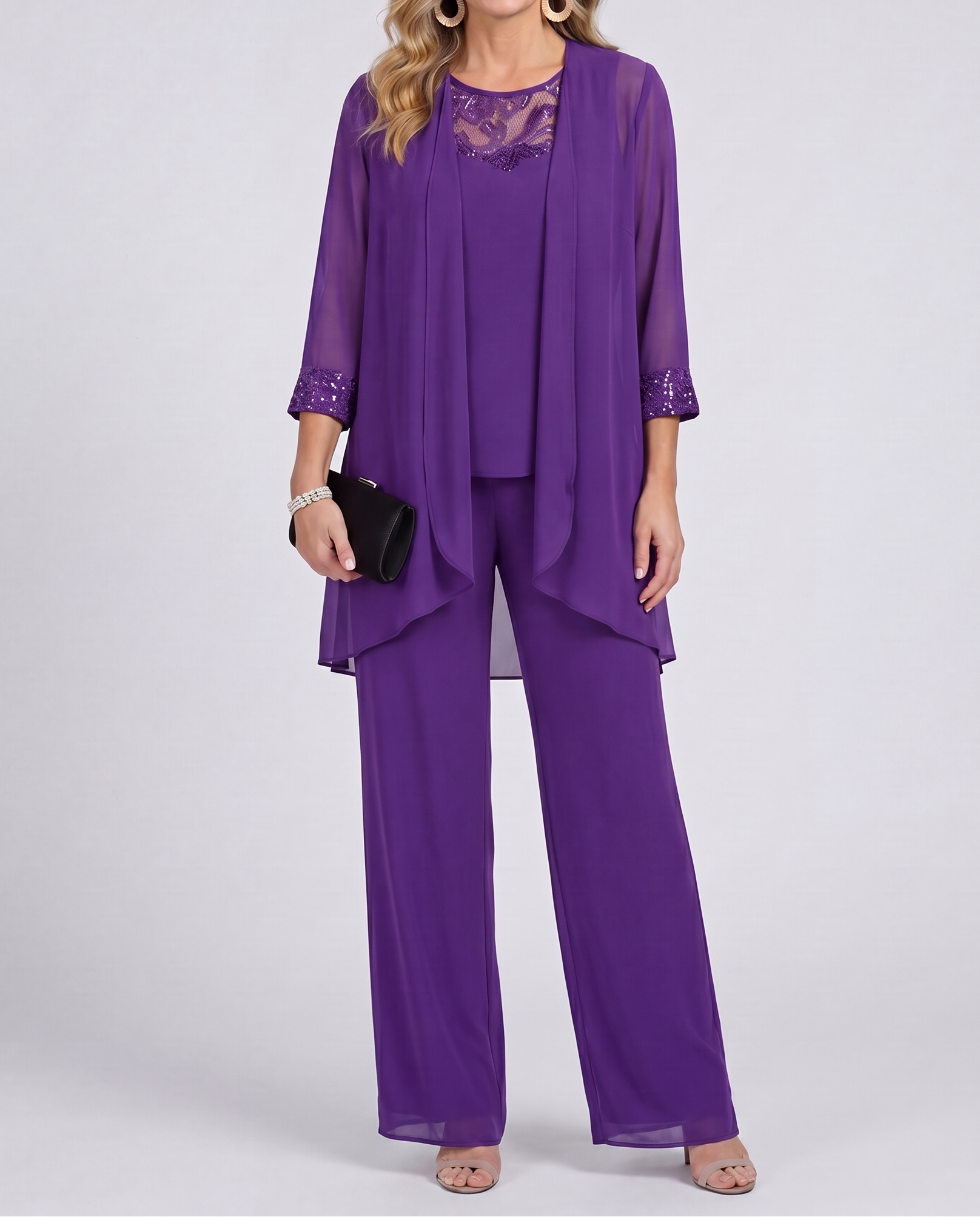 Anouk™ | Flowing Jacket & Wide-Leg Pant Set