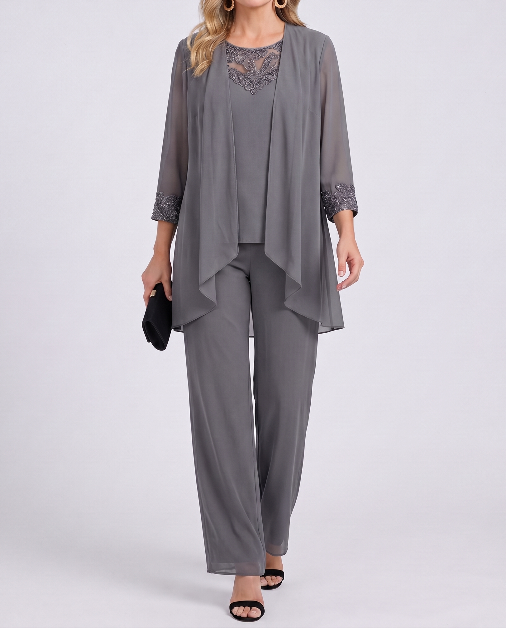 Anouk™ | Flowing Jacket & Wide-Leg Pant Set