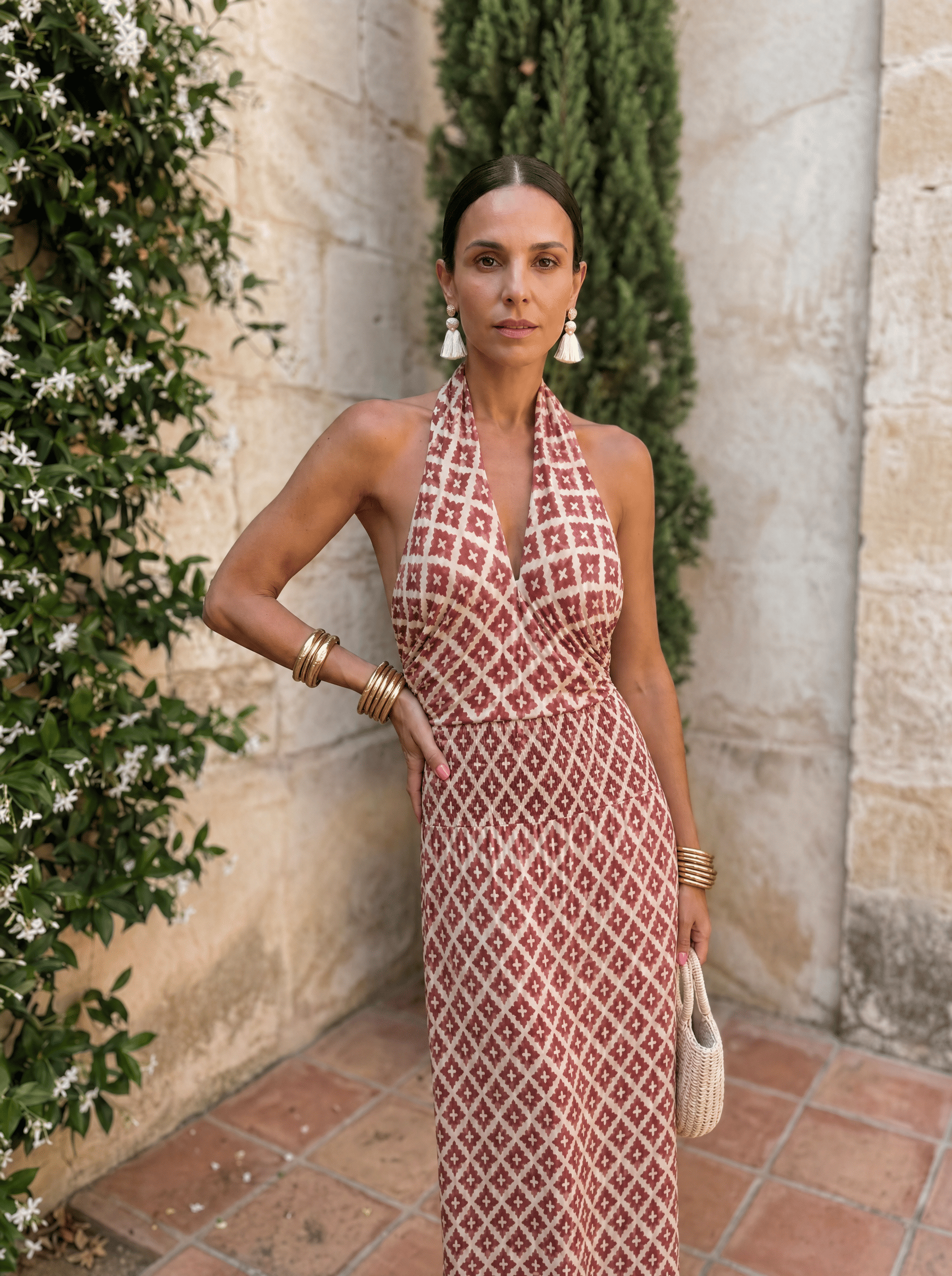 Iovanna™ | Printed Halter Maxi Dress