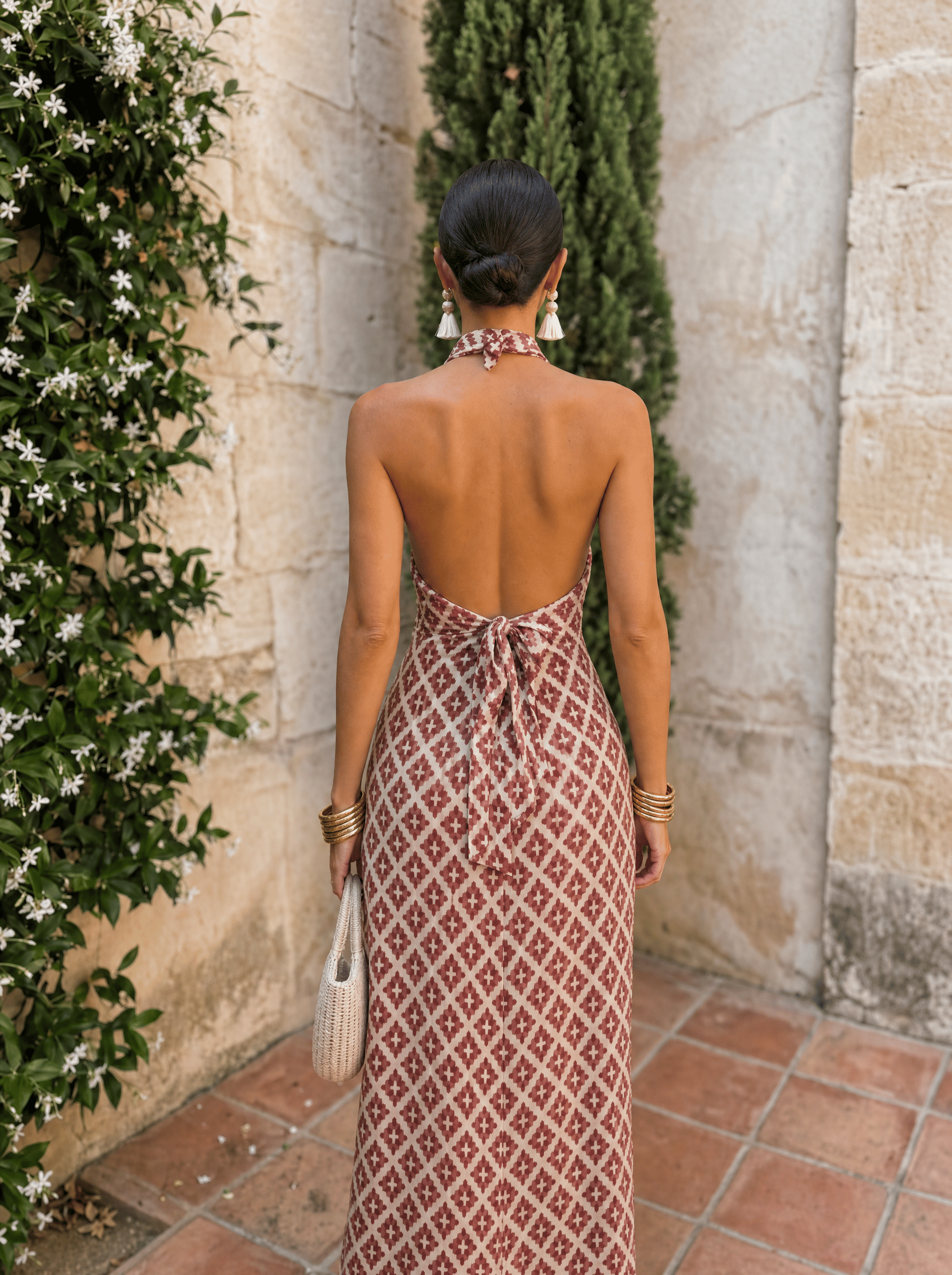 Iovanna™ | Printed Halter Maxi Dress