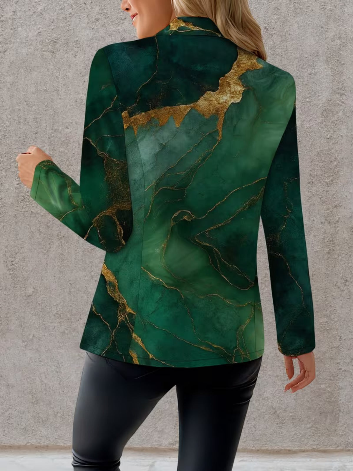 Honorine™ | Emerald Marble Blazer