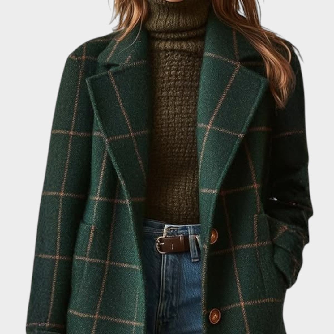 Nevaine™ | Classic Check Autumn Coat