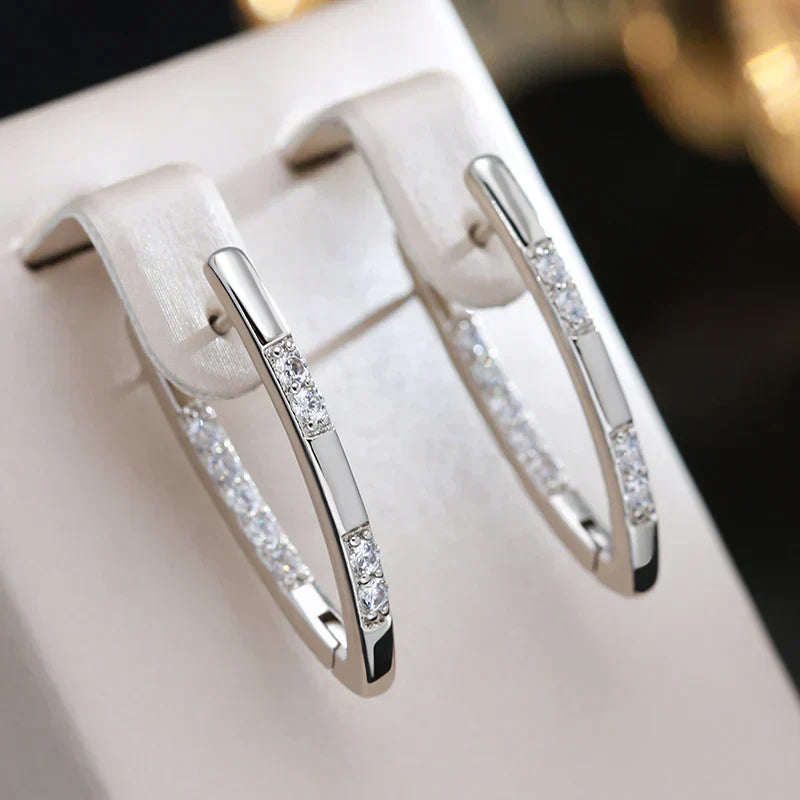Vonda™ | Elegant Zirconia Hoop Earrings