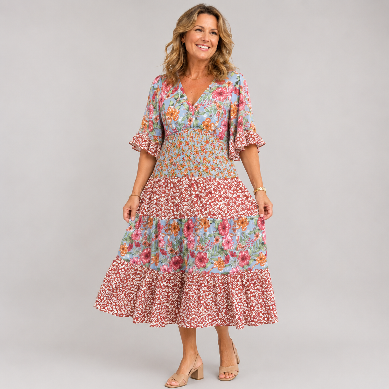 Harriet™ | Garden Blossom Maxi Dress