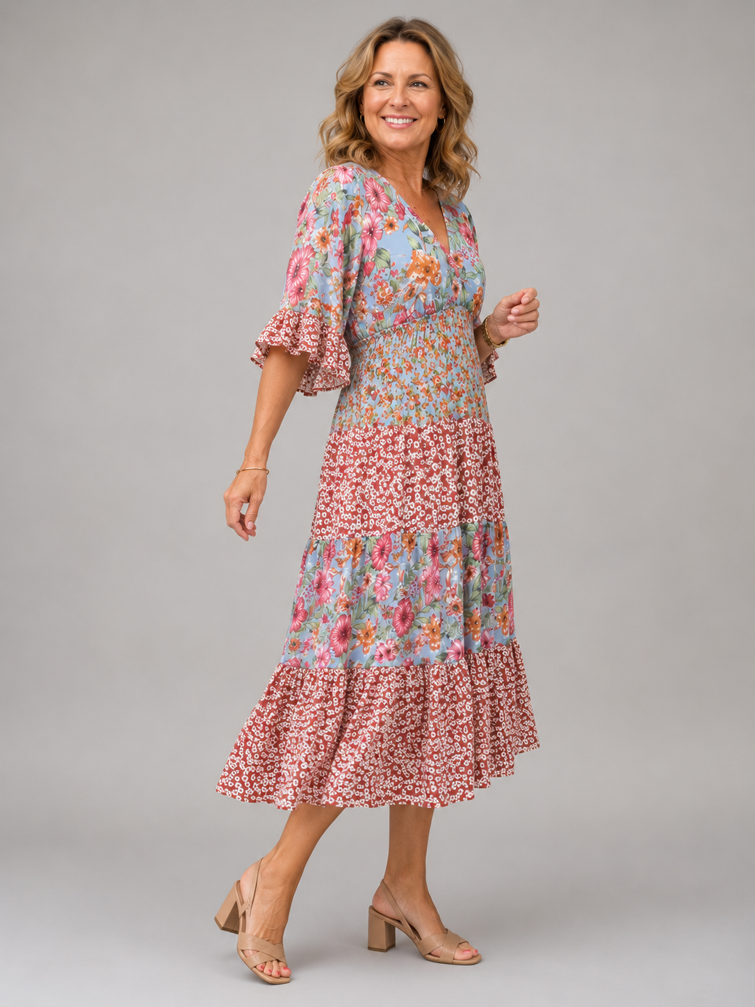 Harriet™ | Garden Blossom Maxi Dress