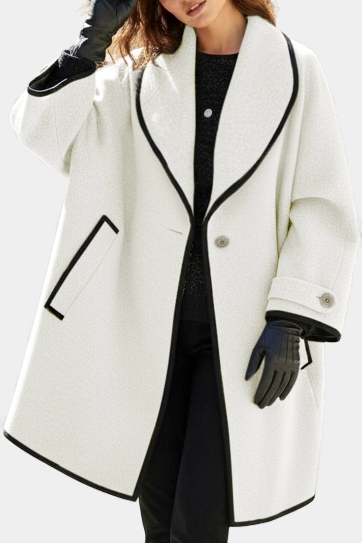 Dawnbury™ | Wide-Collar Statement Coat