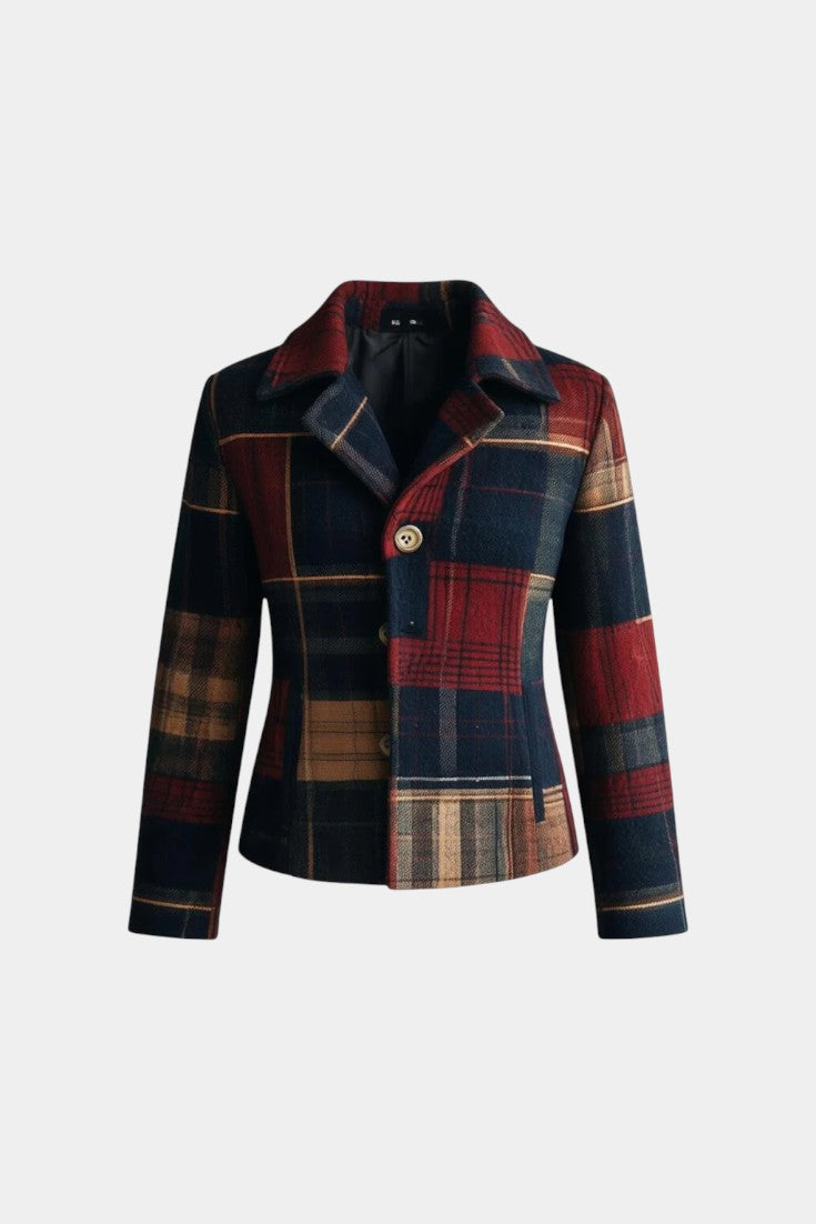 Edalynn™ | Timeless Checked Cropped Jacket