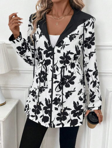 Women's Leopard Print Reversible Coat