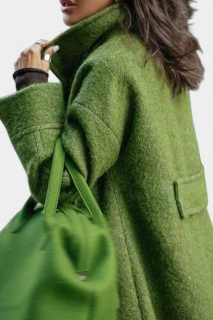 Arlette™ | Oversized Double-Breasted Long Coat