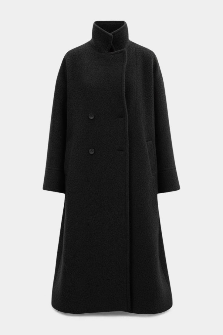 Arlette™ | Oversized Double-Breasted Long Coat