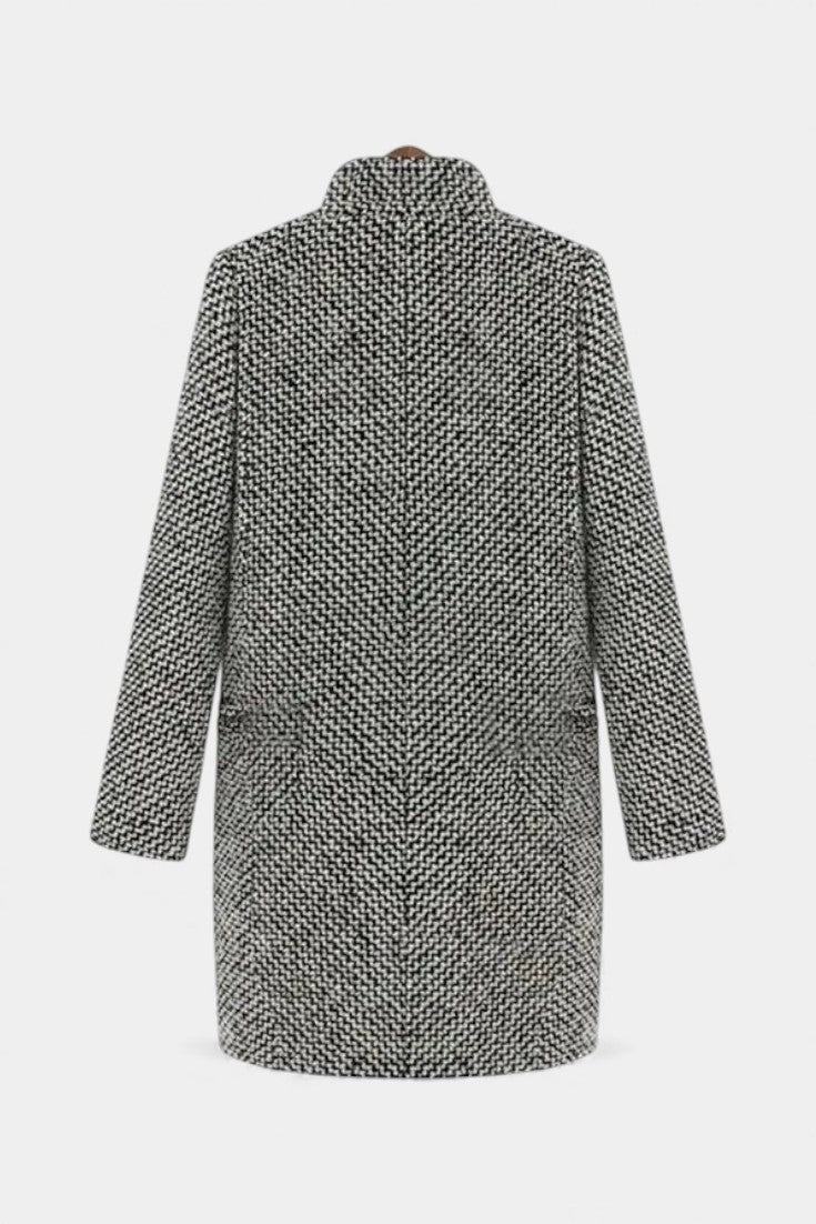Gweniver™ | Textured Tailored Long Coat