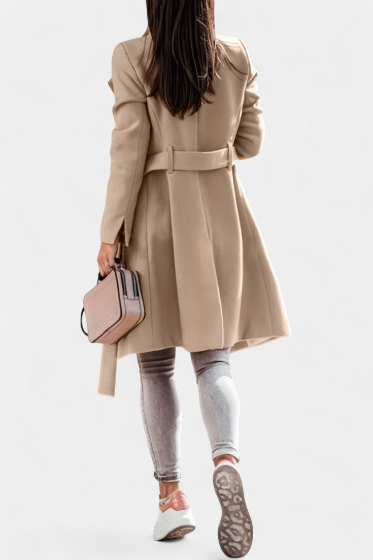 Velvaine™ | Belted Longline Coat