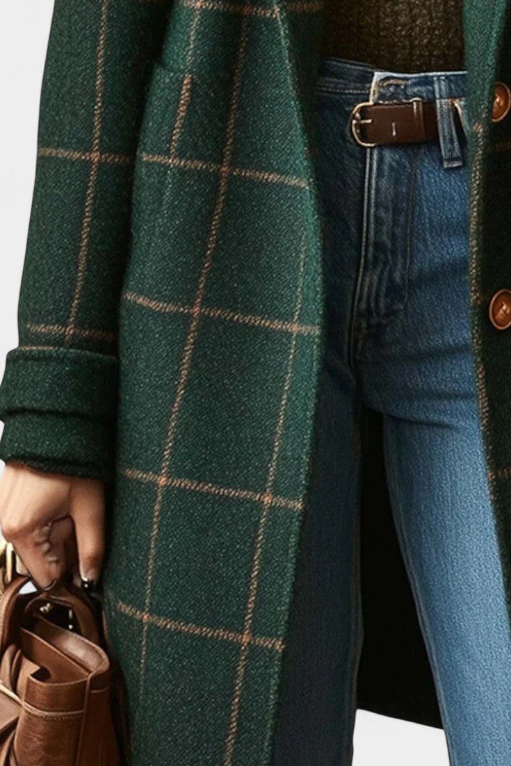 Darvelle™ | Tailored Checked Coat