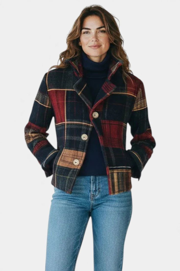 Edalynn™ | Timeless Checked Cropped Jacket