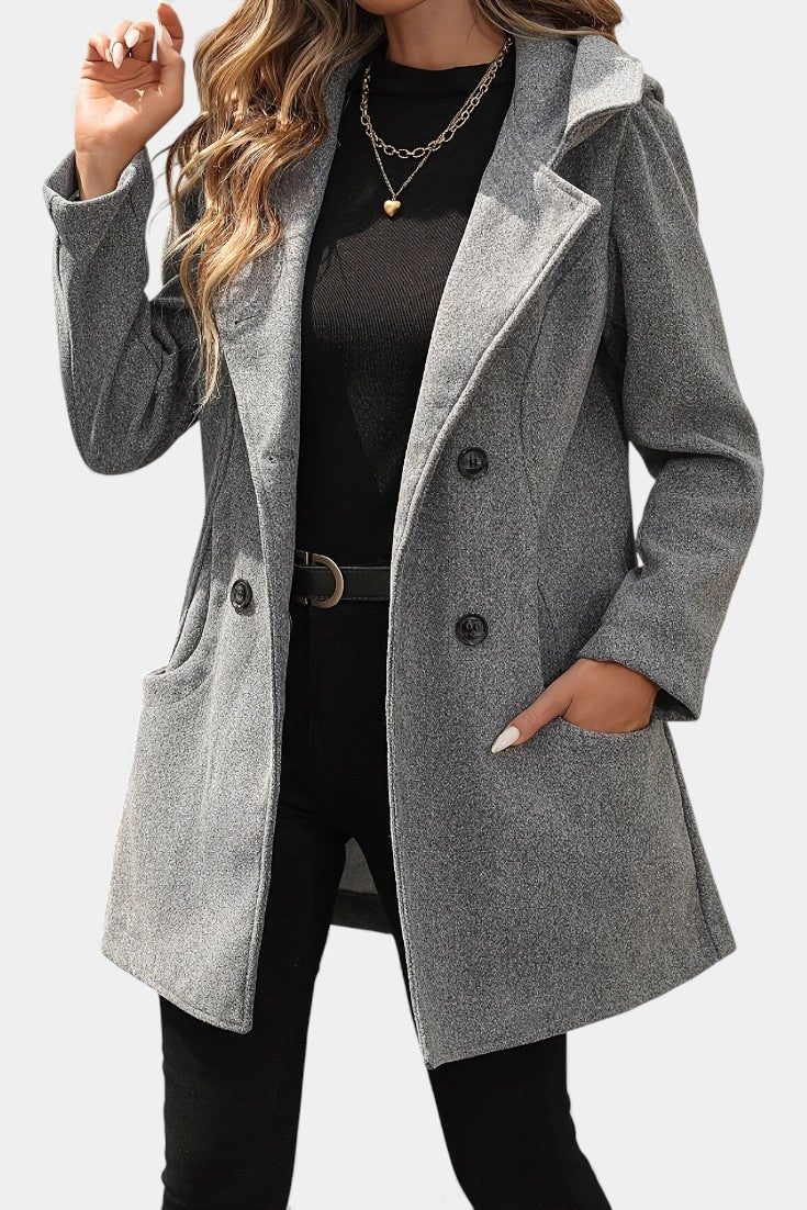 Trescott™ | Double-Breasted Hooded Coat