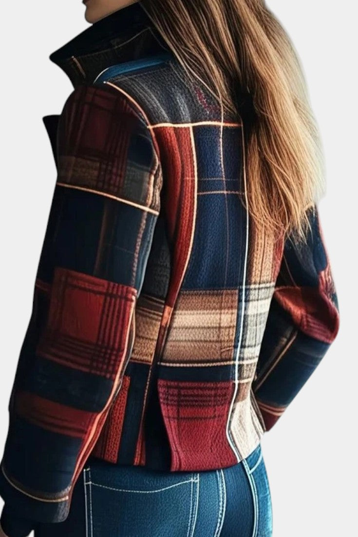 Edalynn™ | Timeless Checked Cropped Jacket