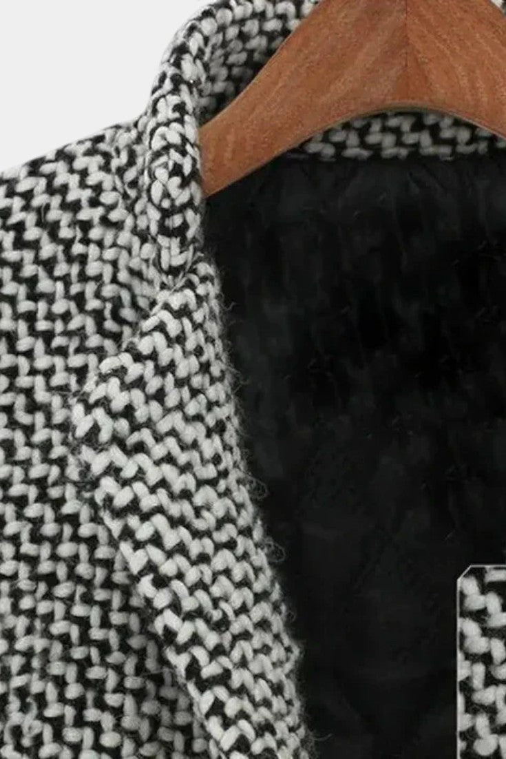 Gweniver™ | Textured Tailored Long Coat