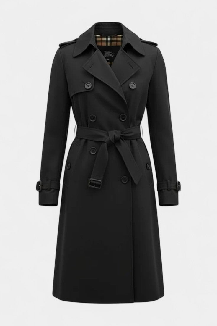 Jemora™ | Double-Breasted Belted Trench Coat