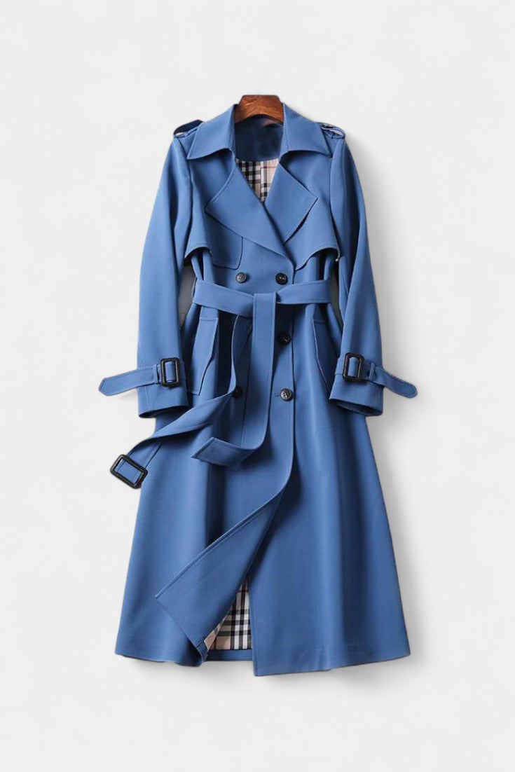 Jemora™ | Double-Breasted Belted Trench Coat