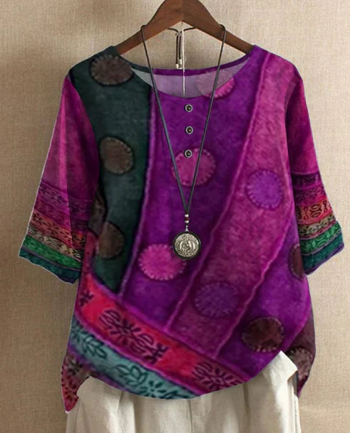 Gwendara™ | Boho Print Top
