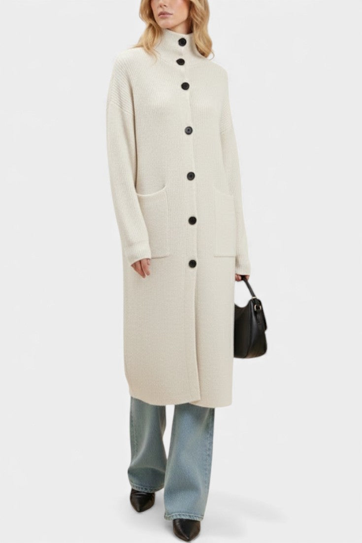 Meredith™ | Longline Roll Neck Coat