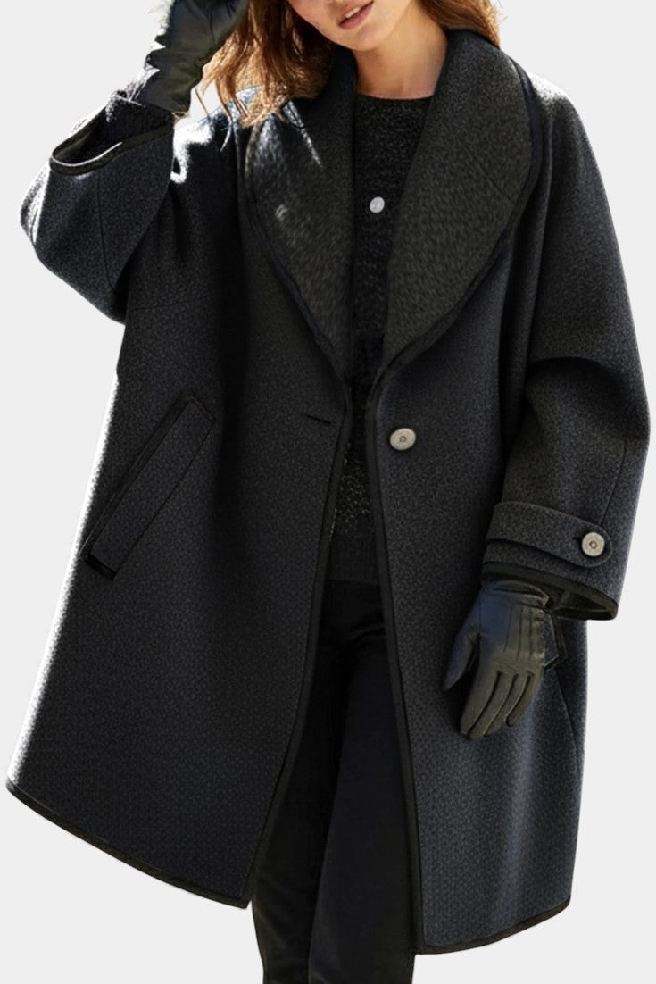 Dawnbury™ | Wide-Collar Statement Coat