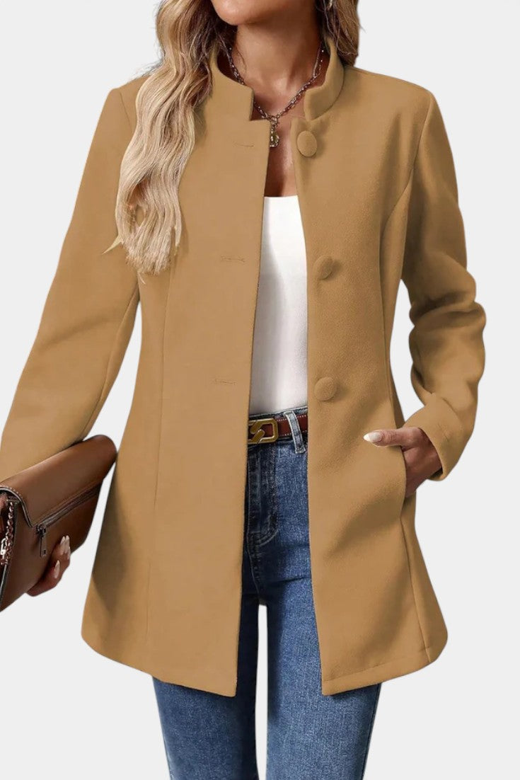 Taverly™ | Tailored High-Collar Coat