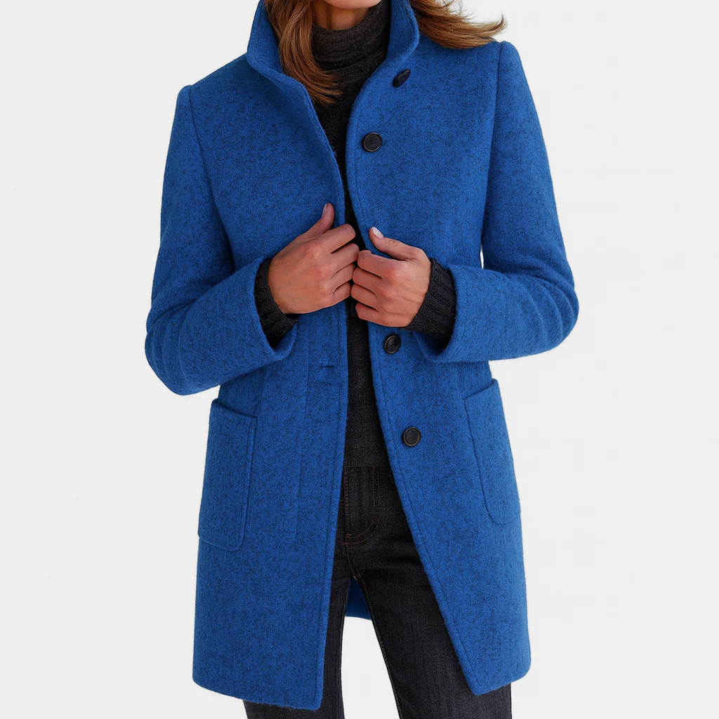 Seraphina™ | Warm, Elegant Coat with a Cosy High Collar