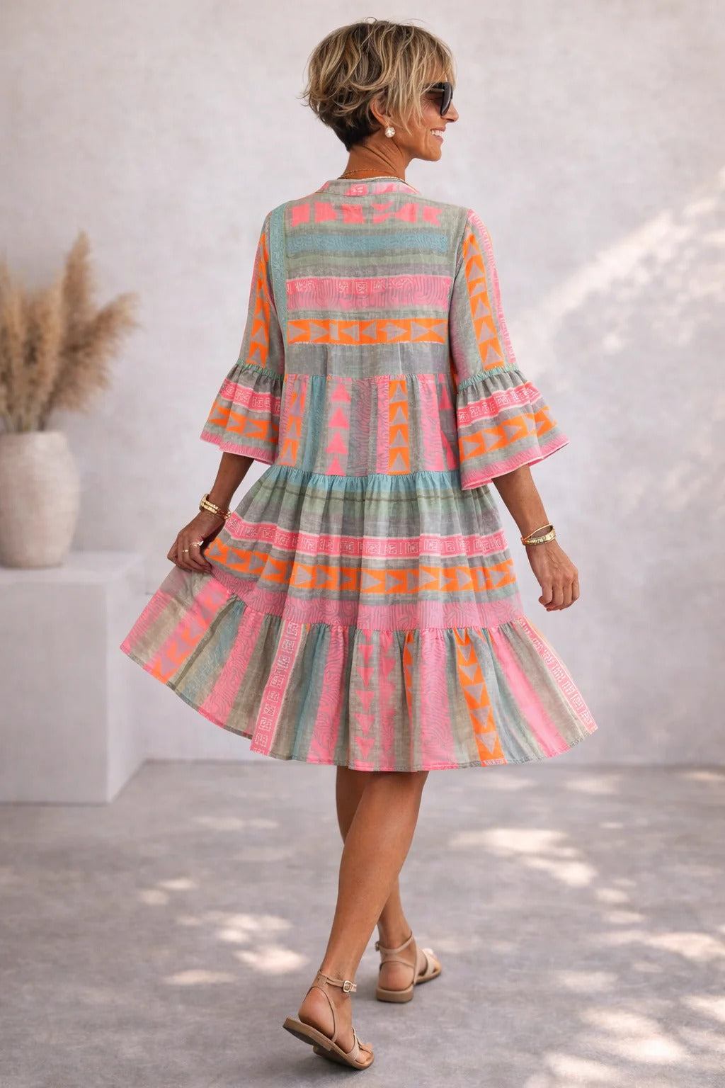 Seraphina™ | Patterned Flowing Dress
