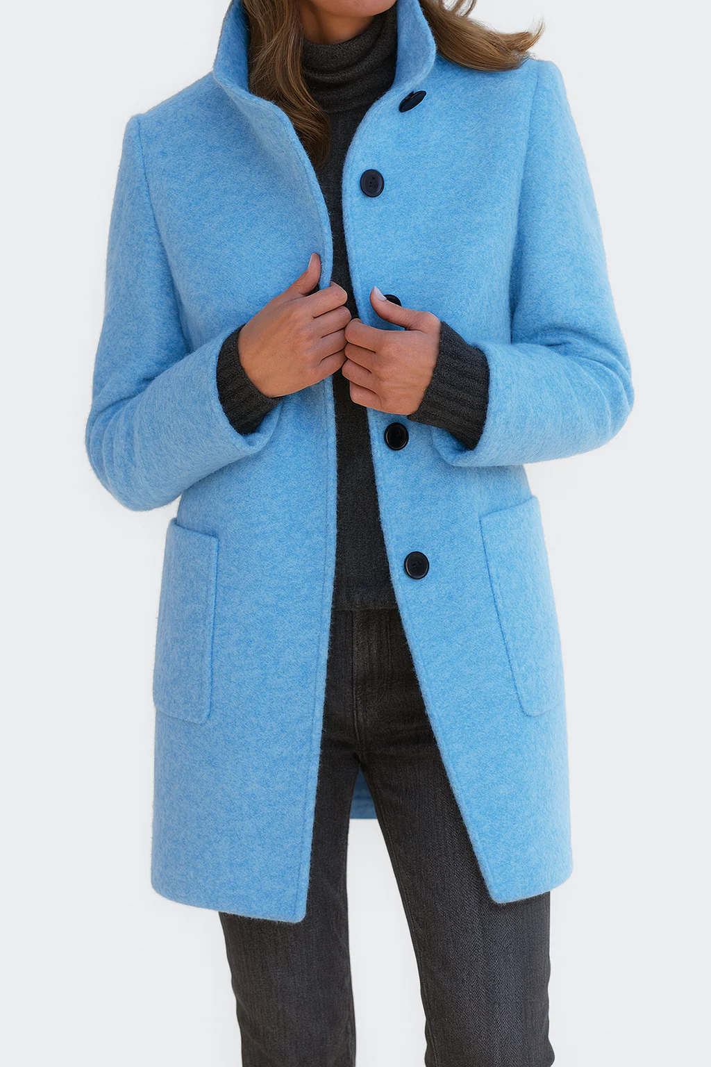 Seraphina™ | Warm, Elegant Coat with a Cosy High Collar