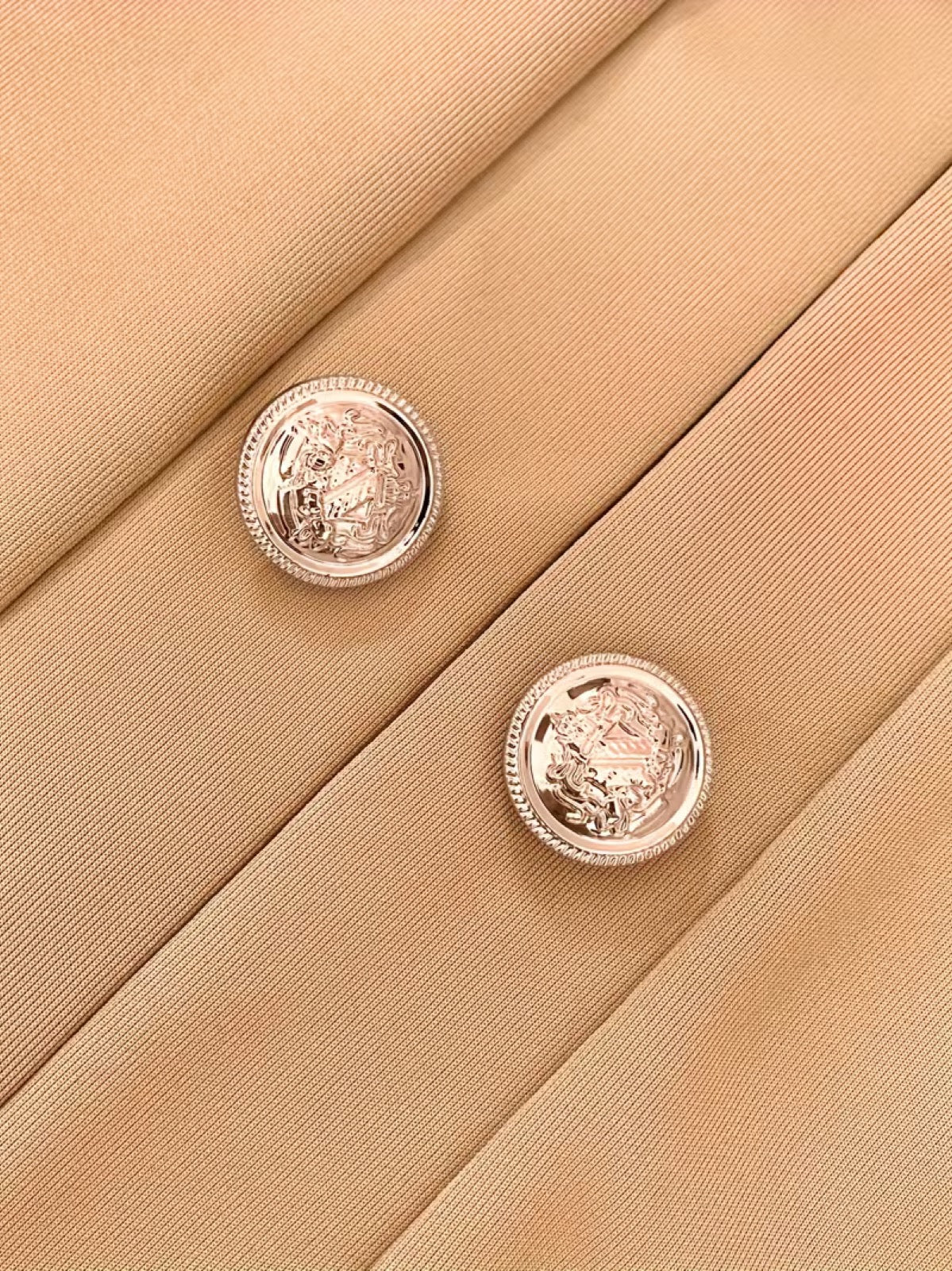 Isaline™ | Gold Button Blazer