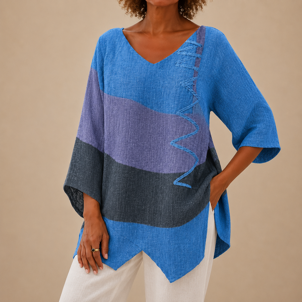 Isolde™ | Twilight Color Block Tunic