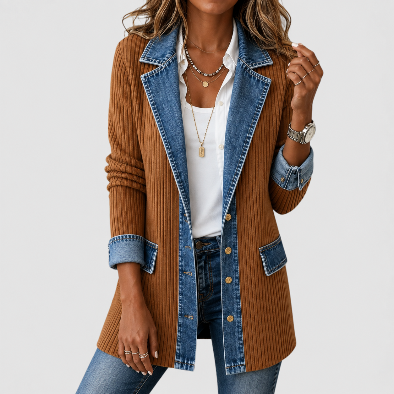 Sheridan™ | Denim Knit Jacket